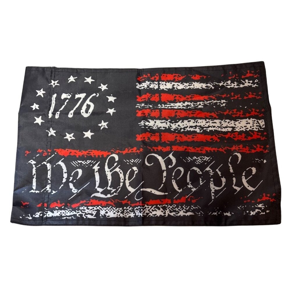 American Garden Flag 1776 We The People Banner 18 X 12" Double Sided